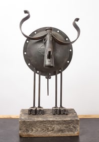 Industrial Bull Sculpture