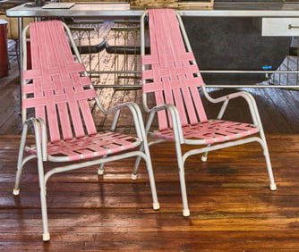 Mid Century Aluminum Lawn Chairs