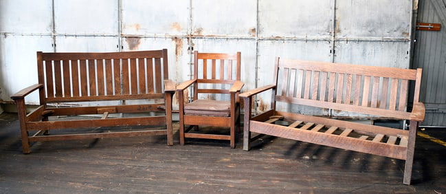Arts and Crafts Living Room Set