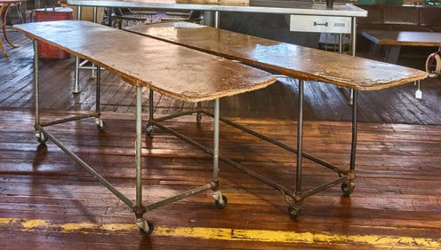 Pair of Industrial Tables