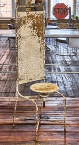Vintage Dental Chair with Adjustable Seat