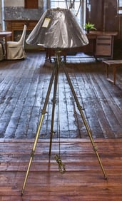 Vintage Theodolite Tripod Lamp