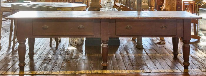 Large Two-Drawer Work Table