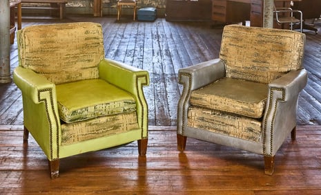 Pair of  Modern Lounge Chairs