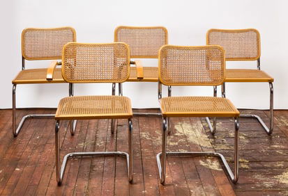 Five Marcel Breuer Dining Chairs