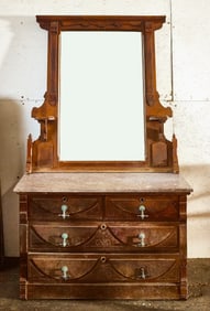 Victorian Dresser with Mirror