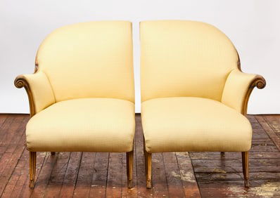 Two Upholstered Chairs / Loveseat