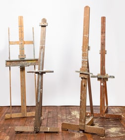 Four Painter's Easels