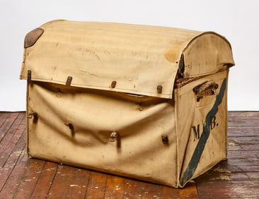 Wicker Steamer Trunk