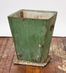 Green Wooden Planter
