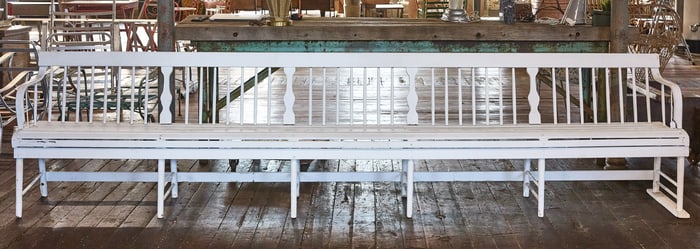 Painted Long Bench