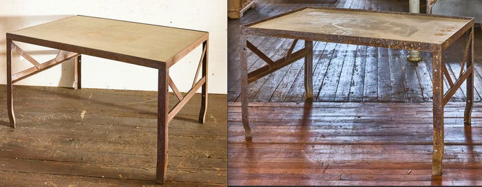 Two Industrial Work Tables