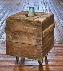 Blown Glass Demijohn in Original Shipping Crate (1 of 2)