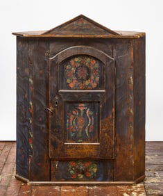 Northern European Hanging Corner Cupboard