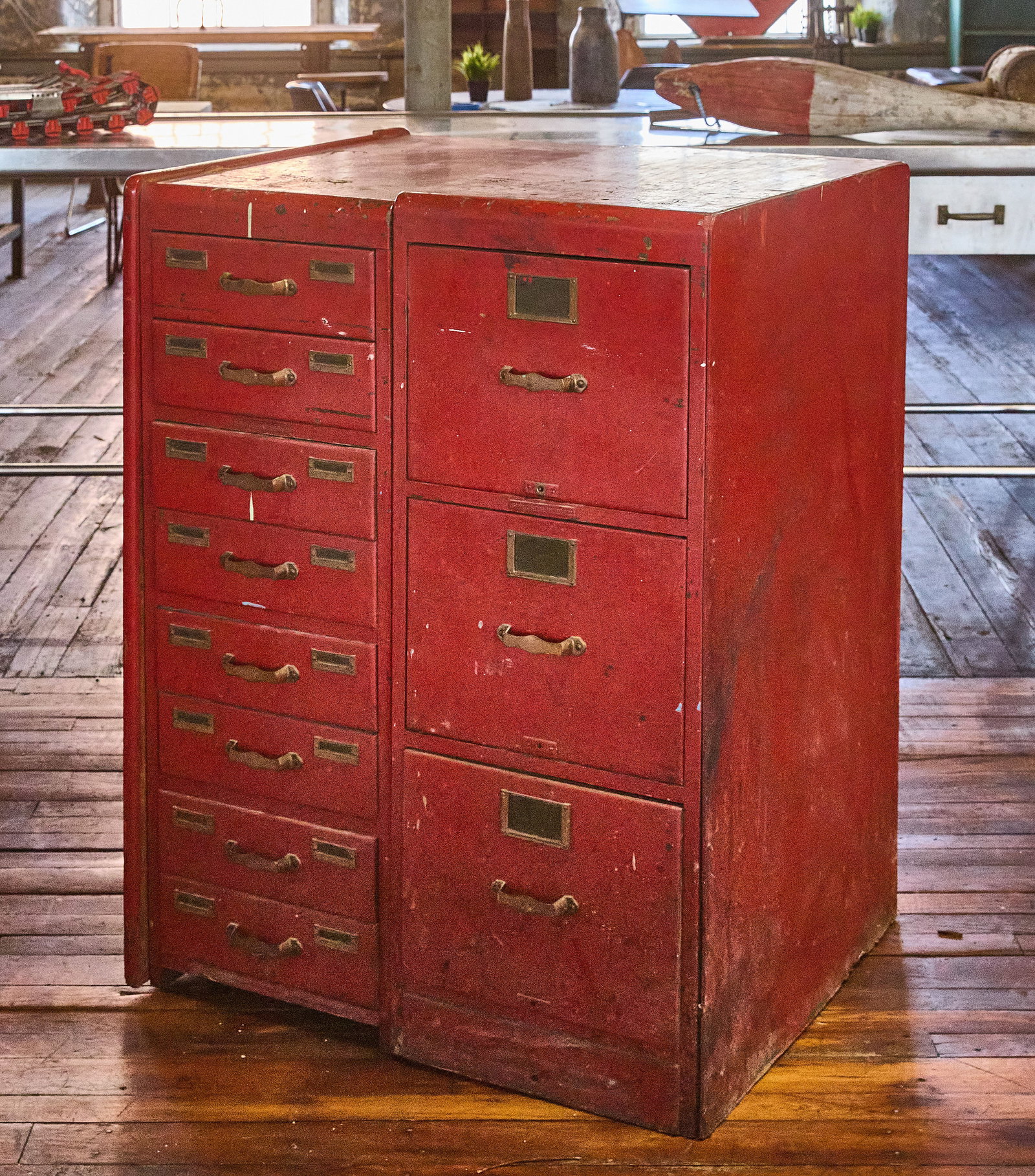 Set of Painted File Cabinets (1 of 2)