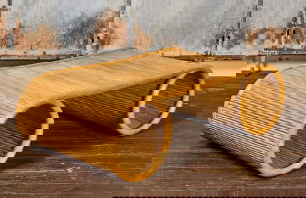 Rattan Pencil Reeded Coffee Table