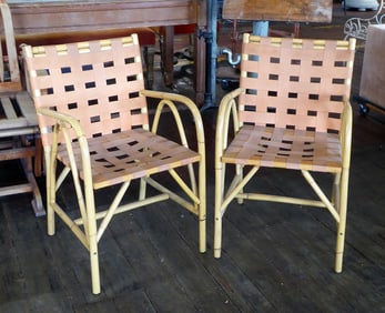 Pair of Bamboo Armchairs