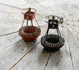 Pair of Channel Marker Ashtrays