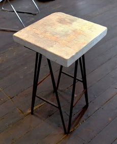 Checkboard Table with Marble Top