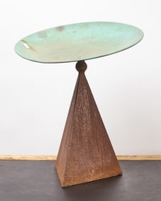 Copper and Steel Garden Sculpture