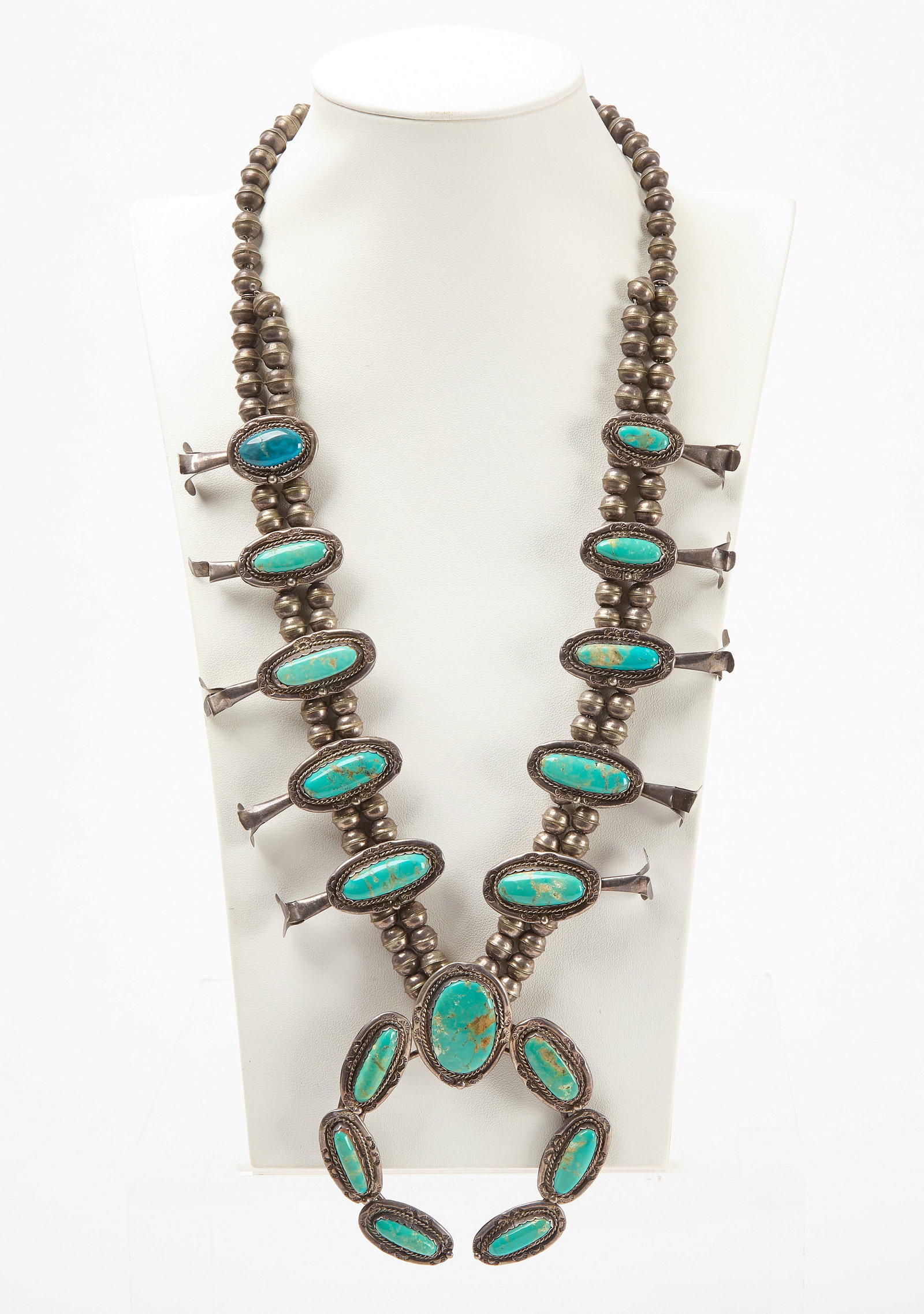 Native American Turquoise Squash Blossom (1 of 3)