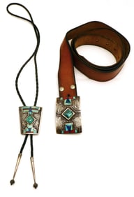 Native Belt and Bolo Tie