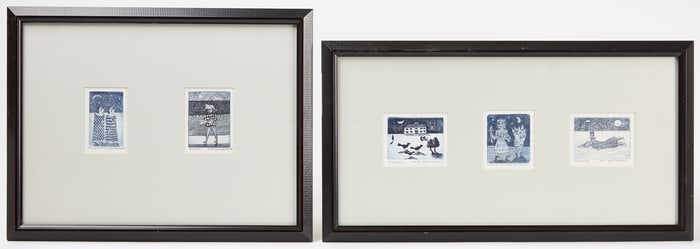John F. Lochtefeld - Group of Seven Etchings