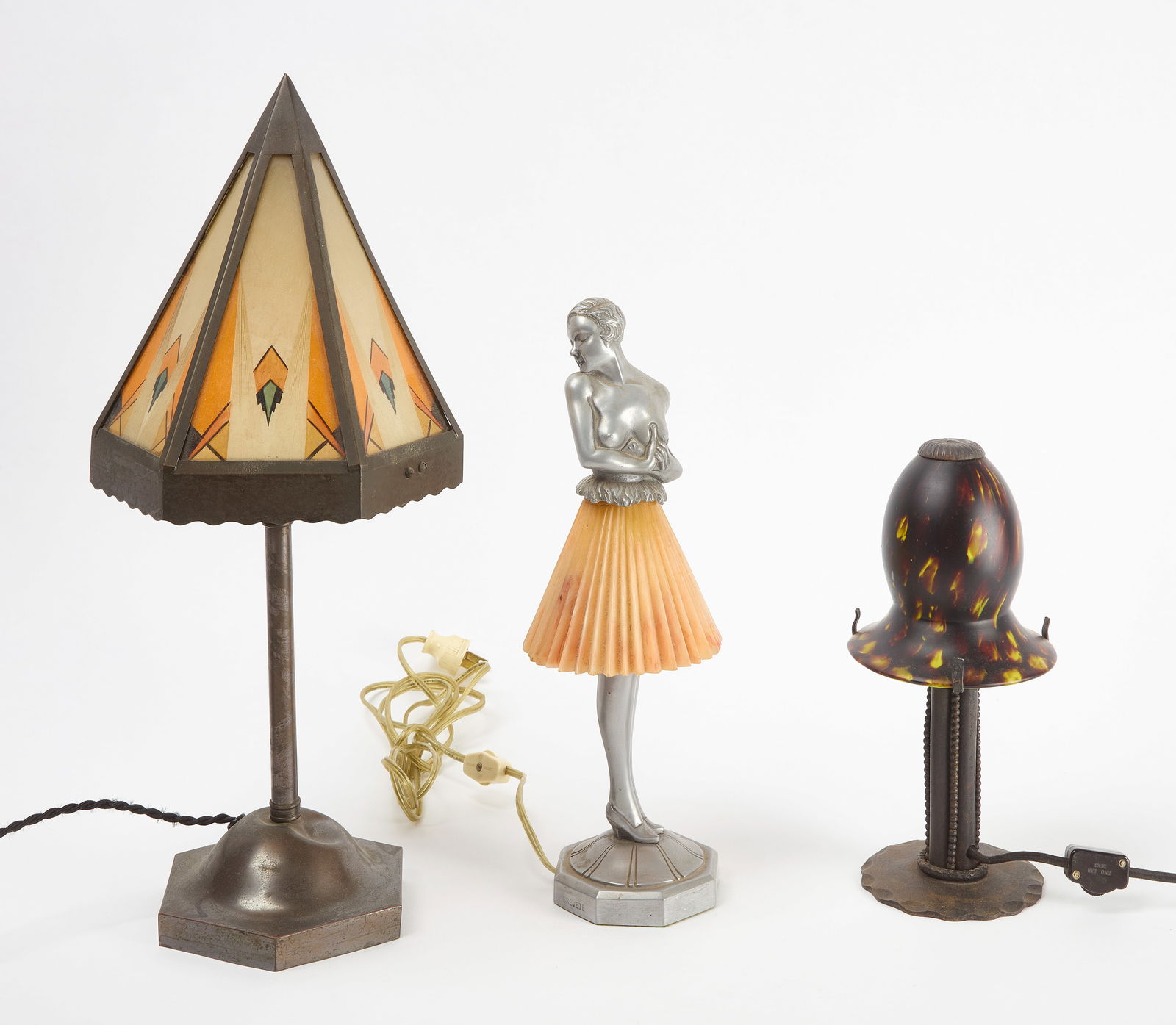 Three Early 20th Century Table Lamps (1 of 2)