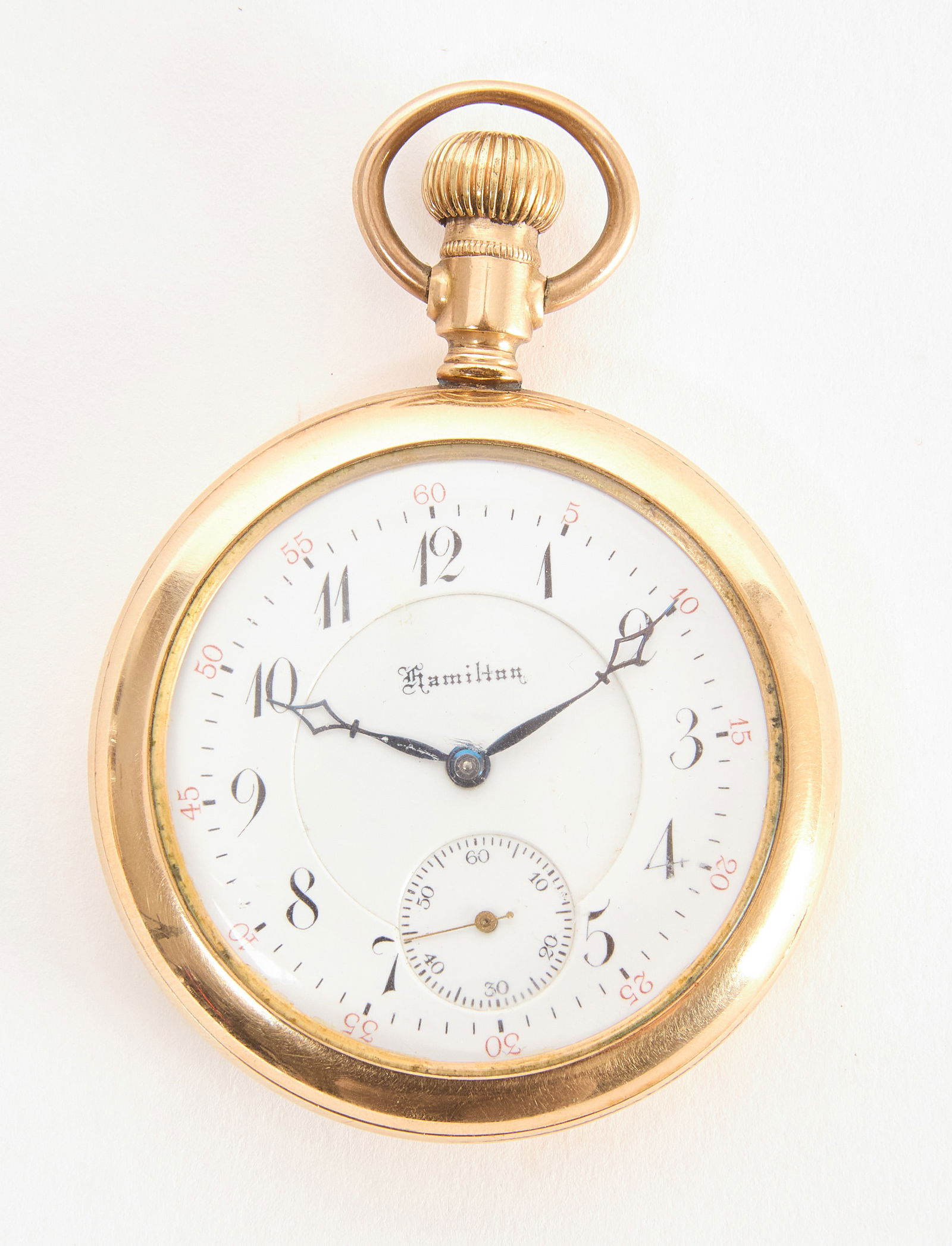 10k GF Hamilton Pocket Watch (1 of 3)