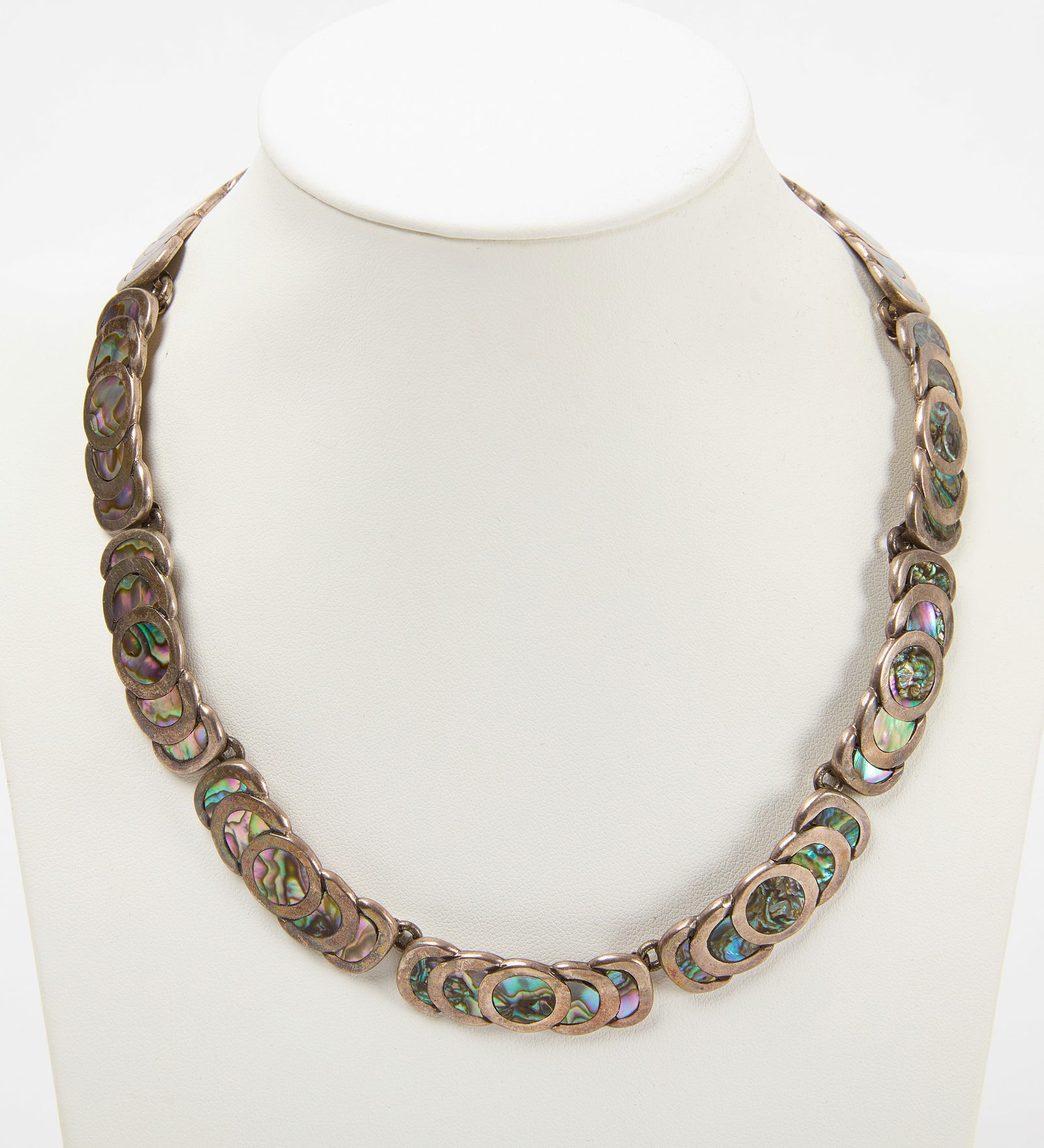 Taxco Sterling and Abalone Necklace (1 of 5)