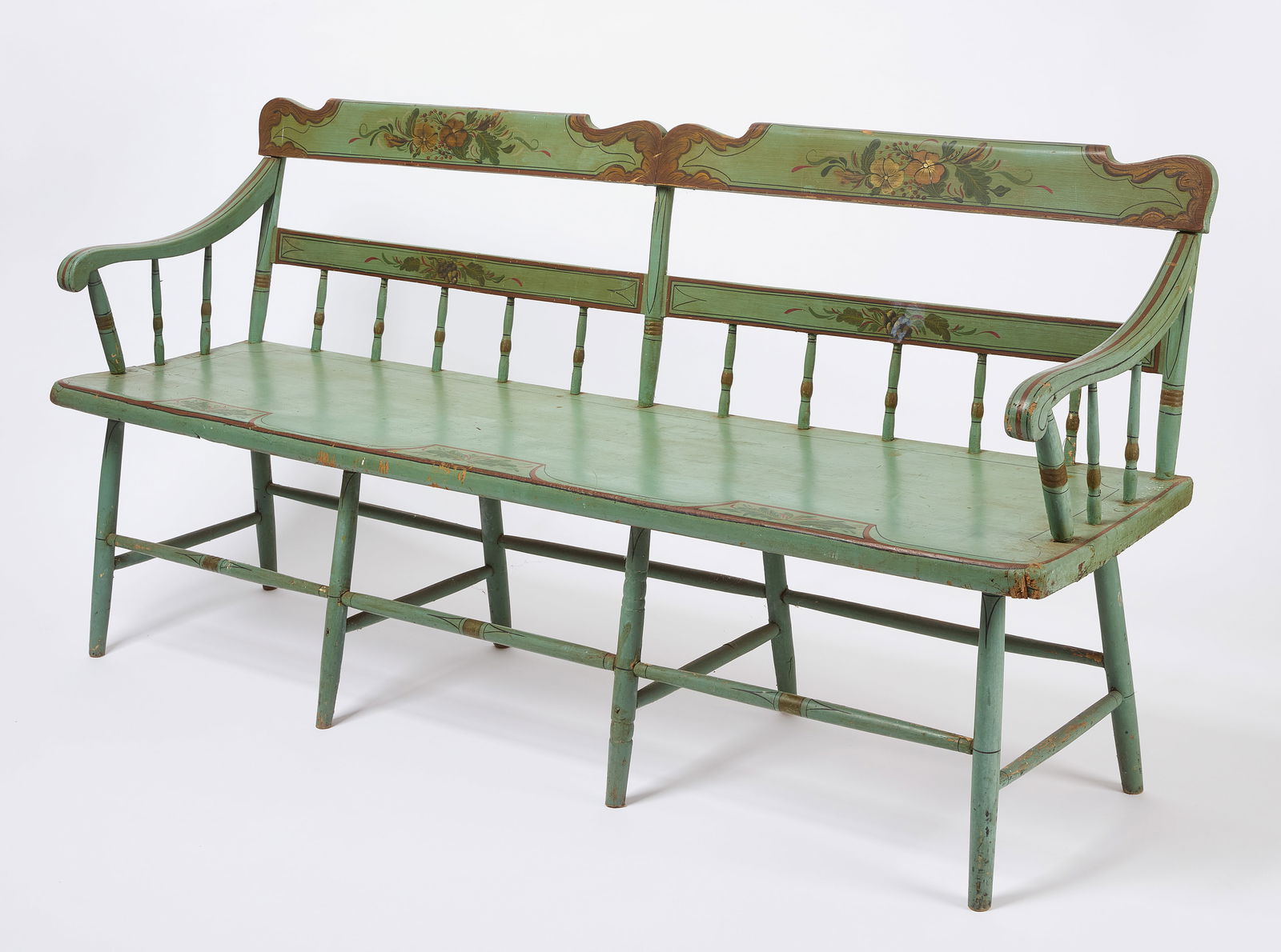 Paint Decorated Bench (1 of 4)