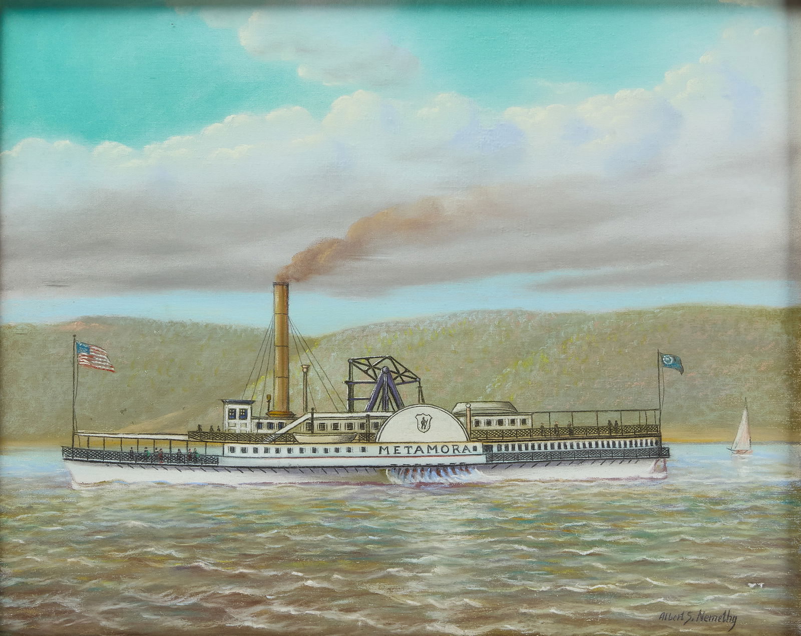 A. S. Nemethy - Portrait of the Paddlewheel Metamora (1 of 4)