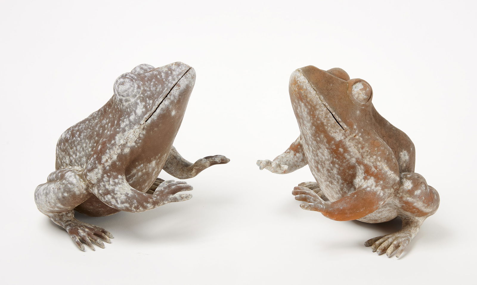 Pair of Oversized Zinc Frogs (1 of 7)