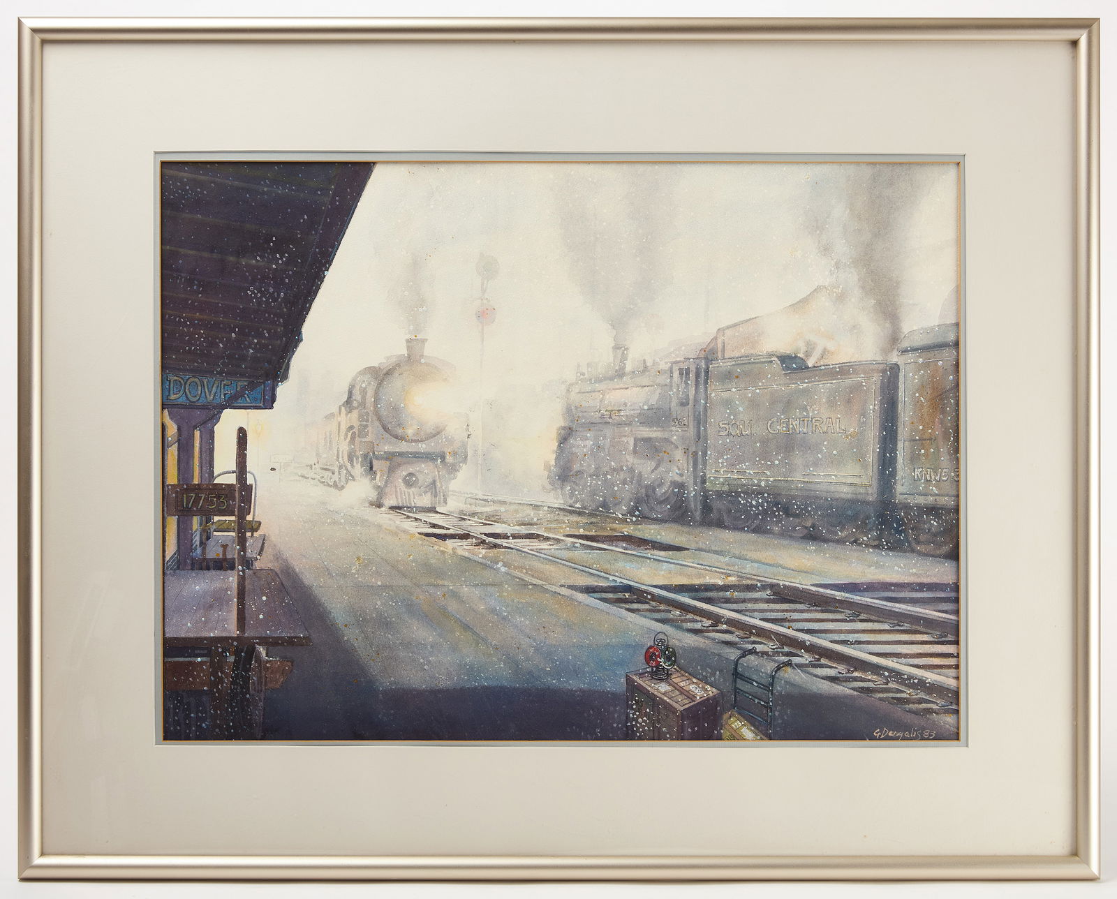 G. Deangalis - Train Watercolor 1 (1 of 2)