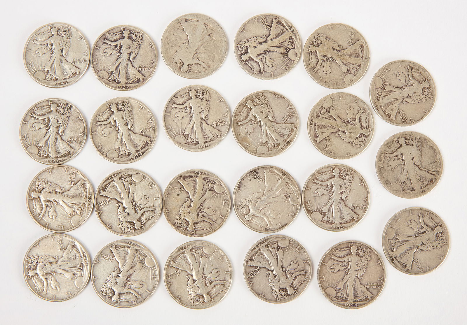 Twenty-Three Walking Liberty Half Dollar Coins (1 of 2)
