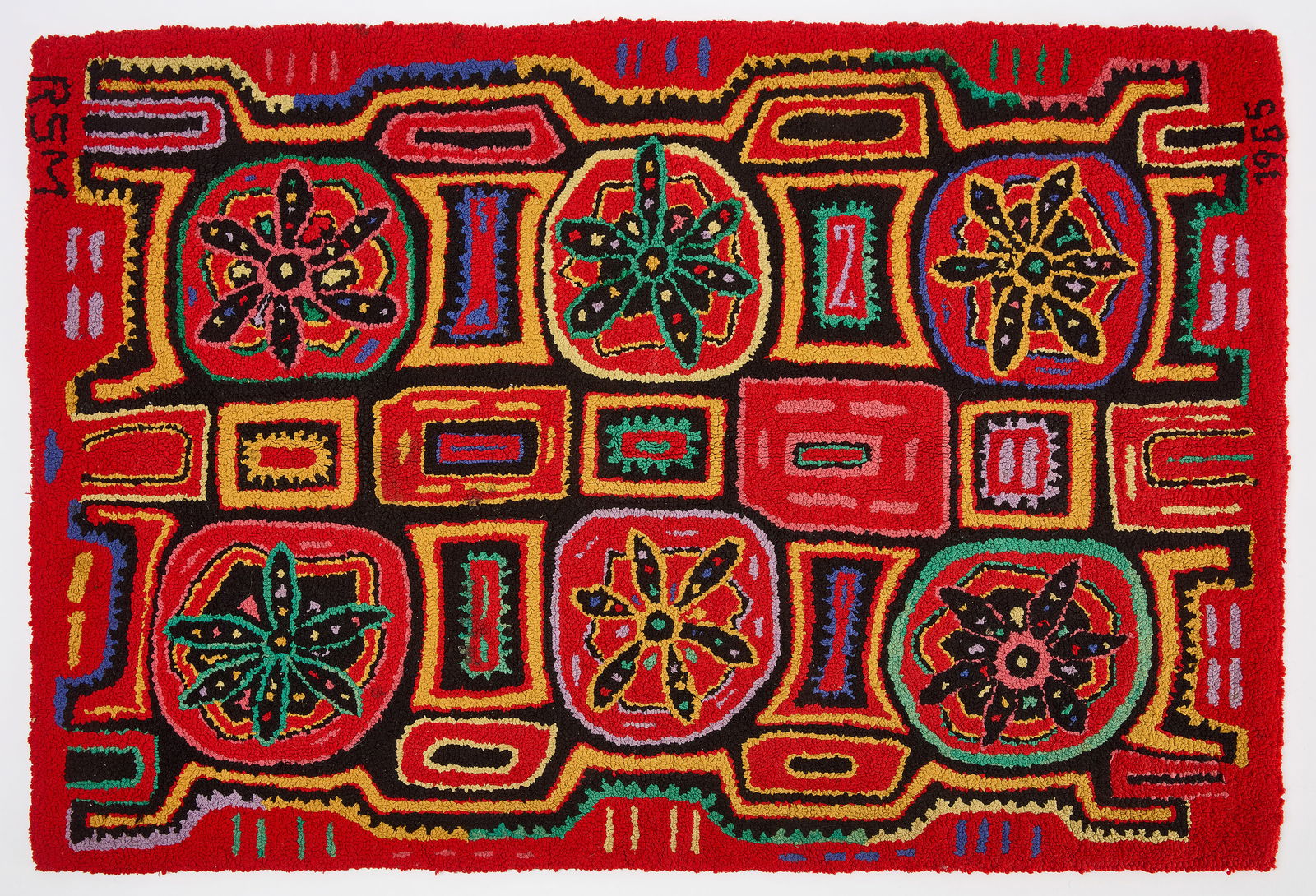 Modernist Hooked Rug (1 of 3)