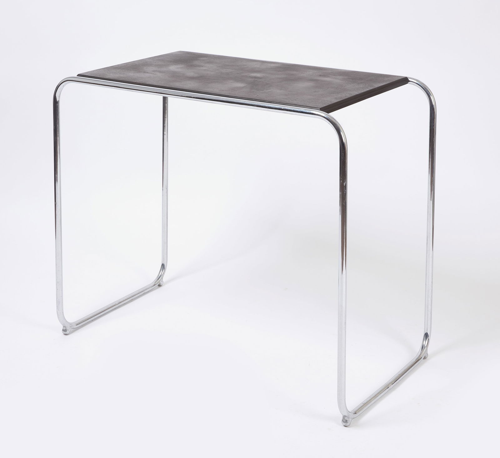 KEM Weber Industrial Design - Tubular Chrome and Wood Table: KEM Weber Industrial Design - Tubular Chrome and Wood Table. Circa 1940. H 29-12 in. W 35 in. D 20 in. Condition: Minor surface imperfections. Overall very good. Link to high-res images:
