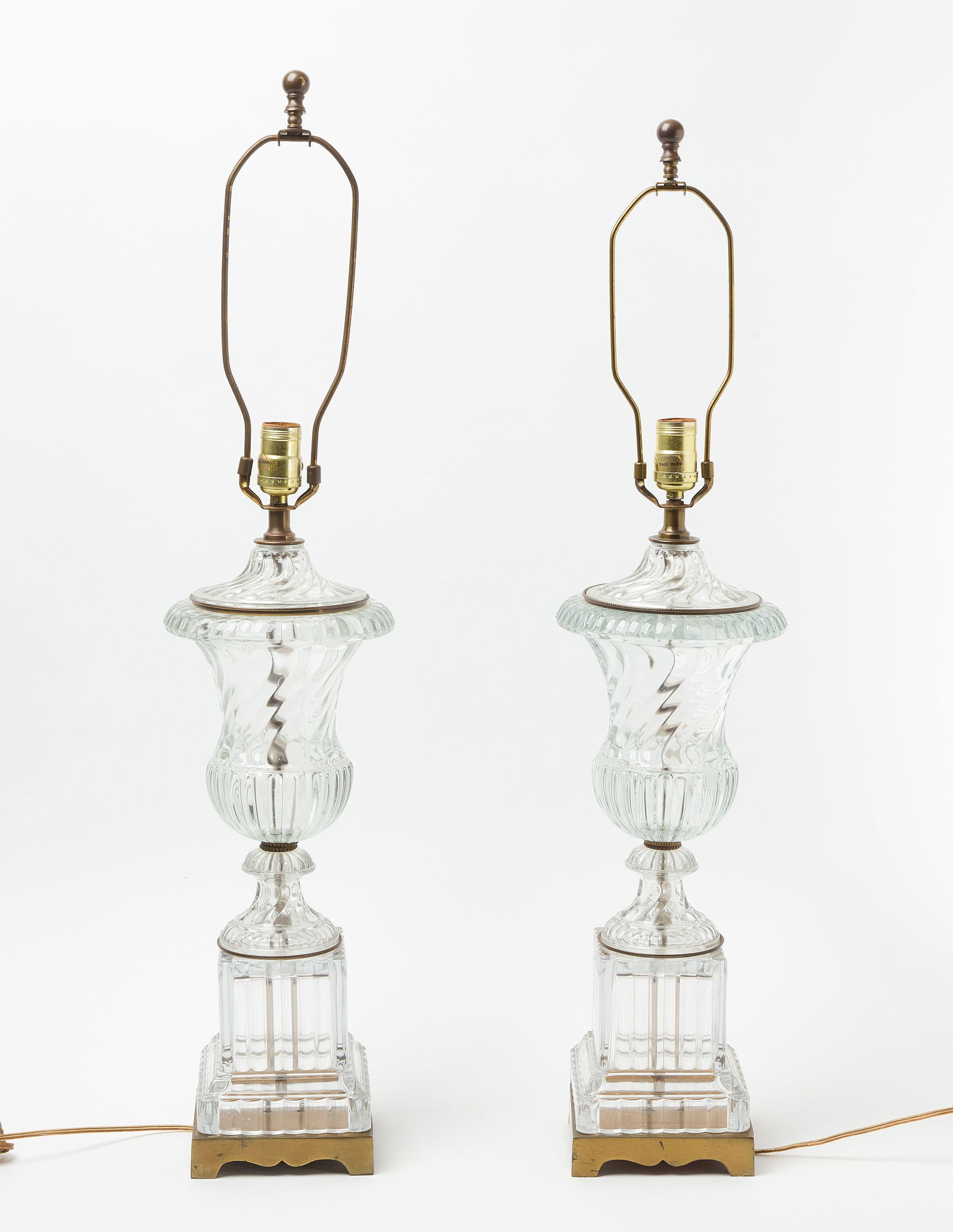 Paul Hanson Pair of Crystal Lamps (1 of 4)