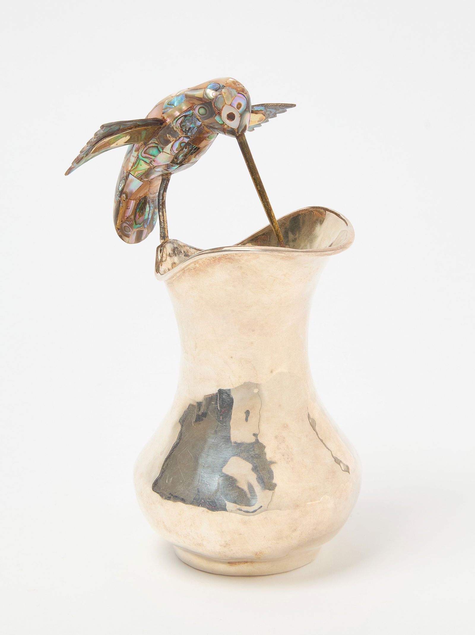 Los Castillo Silver Pitcher with Hummingbird (1 of 4)