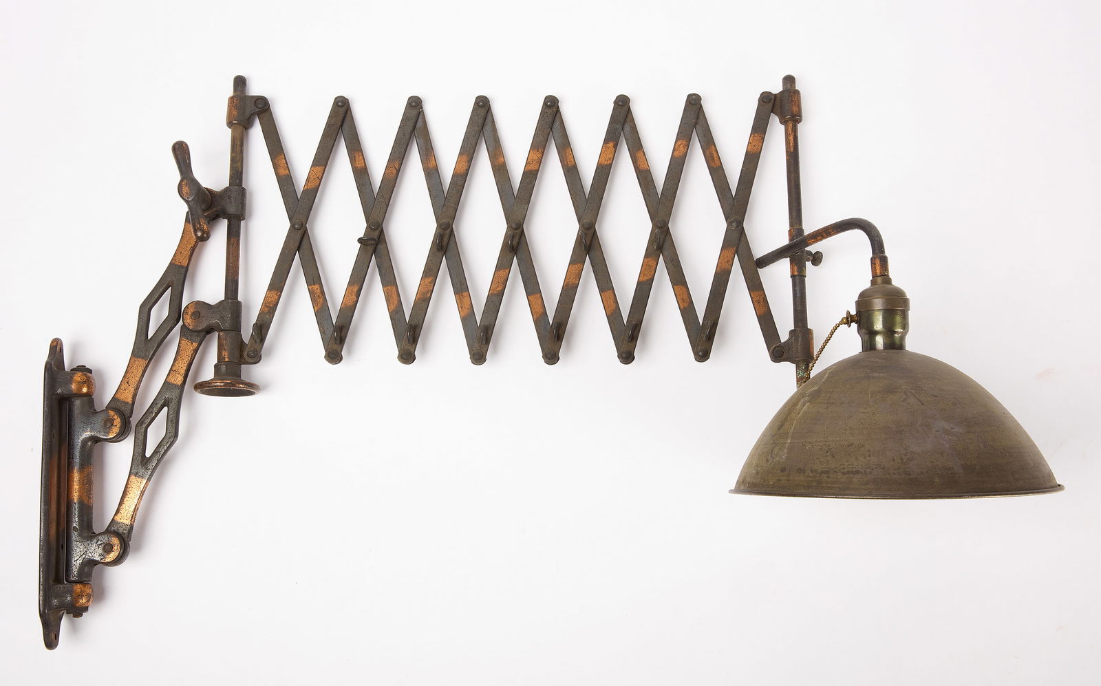 Industrial Scissor Arm Lamp (1 of 6)