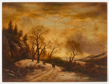George Henry Durrie - Winter Landscape
