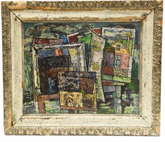 Paul Kauvar Smith- Untitled Abstract Artist's Studio Painting, Signed