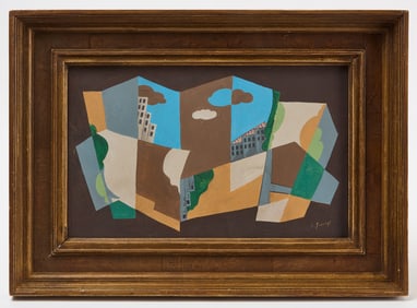 Leopold Survage- Cityscape, Signed