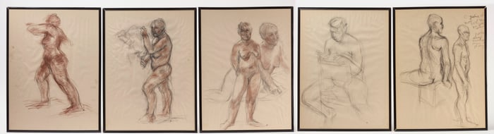 Five Nude Portrait Studies