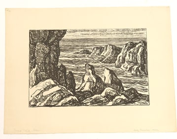 Birger Sandzen - Rocky Promontory, Sweden