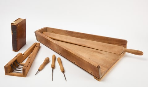 Shaker Seed Sorter, Corn Sheller, and Bible