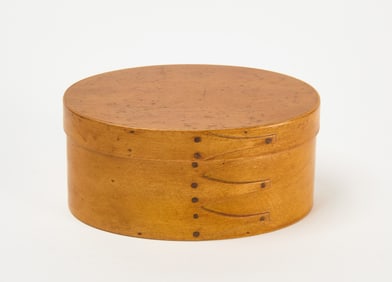 Shaker 4-Finger Box in Yellow Wash