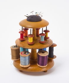 Shaker Two-Tier Sewing Carousel