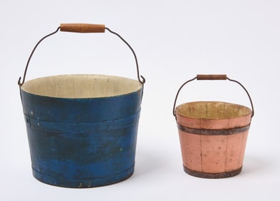 Two Painted Shaker Pails