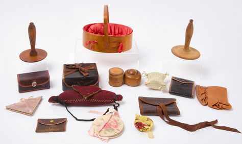 Group of Shaker Sewing and Crafting Items, and Darning Tools